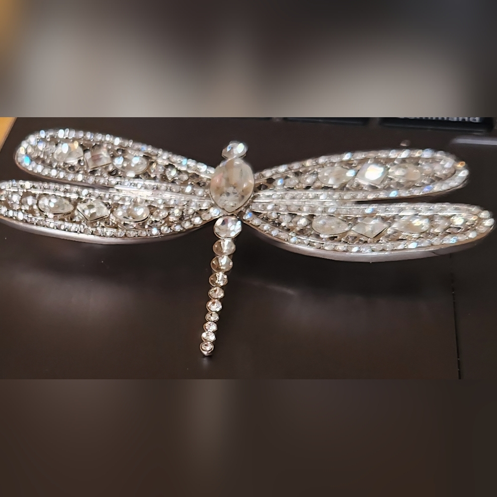 Sparkling Dragonfly Brooch